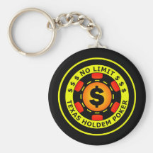 NO LIMIT TEXAS HOLDEM POKER KEYCHAINS