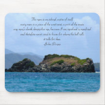 No Man is and Island Mousepad