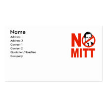 No Mitt Business Card Templates