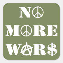 No More Wars Stickers