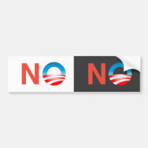 NO Nobama No Obama Bumper Stickers