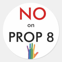 No on Prop 8 Sticker