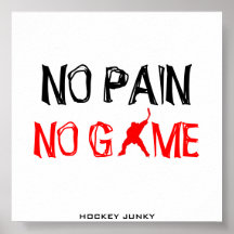 NO PAIN NO GAME POSTER