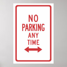 No Parking Poster