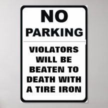 No Parking Print