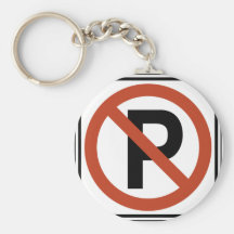 No Parking sign Keychains