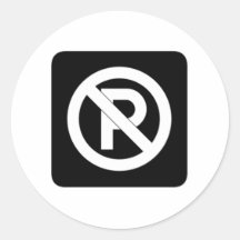 No Parking Sign Stickers