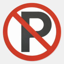 No Parking Sticker