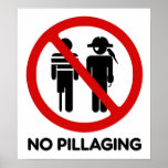 No Pillaging - Poster
