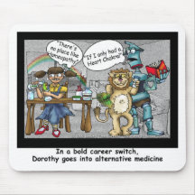 No Place Like Homaeopathy Funny Cartoon Gifts & Te Mousemat