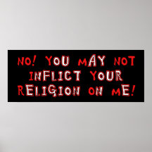 No Religion Poster