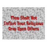 No Religious Crap Post Card