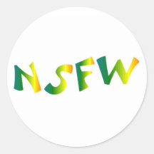 No Safe For Work (NSFW cool breeze) Sticker