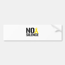 NO SILENCE BUMPER STICKER