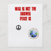 No War Custom Flyer