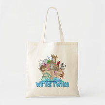 Noah's Ark We're Twins Bags