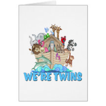 Noah's Ark We're Twins Cards
