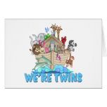 Noah's Ark We're Twins Greeting Cards