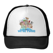 Noah's Ark We're Twins Trucker Hats