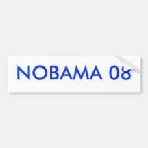 NOBAMA 08 BUMPER STICKER