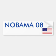 NOBAMA 08 BUMPER STICKERS