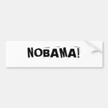 NOBAMA! BUMPER STICKER