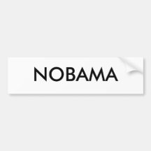 NOBAMA BUMPER STICKER