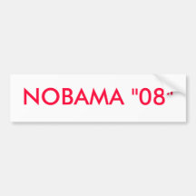nobama bumper sticker
