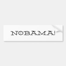 NOBAMA! BUMPER STICKER