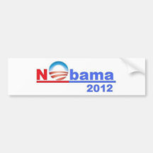 Nobama - No Obama 2012 Bumper Sticker