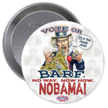 Nobama Vote or Barf Gear Pins