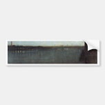 Nocturne In Grey And Gold Westminster Bridge By Wh Bumper Sticker