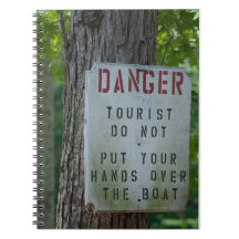NOLA- Danger Tourists! Spiral Note Books