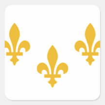NOLA Flag.png Square Stickers
