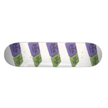 None as No Nobelium and Ne Neon Skateboard Deck