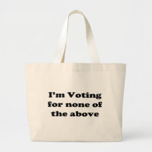 None of the above canvas bags