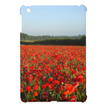 NORFOLK  RED POPPIES iPad MINI CASES