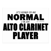 Normal Alto Clarinet Player Postcards