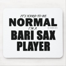 Normal Bari Sax Player Mousepad