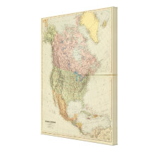 North America 5 Stretched Canvas Prints