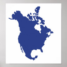 North America map Posters