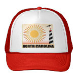 North Carolina Lighthouse Sun Mesh Hats