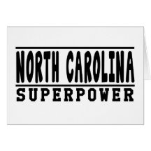 North Carolina Superpower Designs Greeting Cards