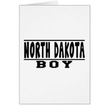 North Dakota Boy Designs Card