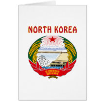 NORTH KOREA Coat Of Arms Cards
