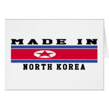 North Korea Made In Designs Cards
