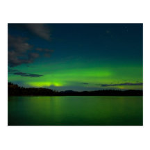 Northern lights (Aurora borealis) Post Card