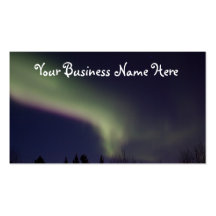 Northern Lights with a Streak of Purple; Promo Business Cards