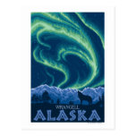 Northern Lights - Wrangell, Alaska Post Card