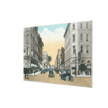 Northern View of Washington Street from Court Canvas Prints